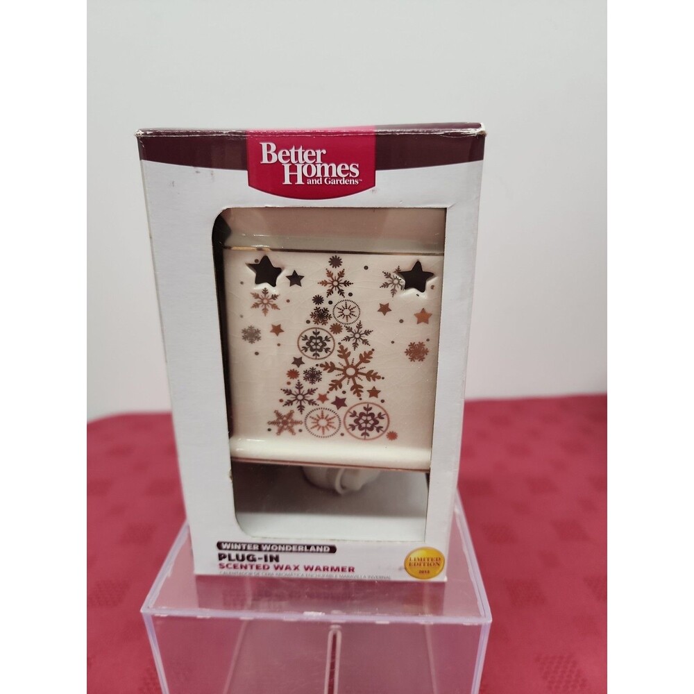 Better Homes&Garden Winter Wonderland Wax Warmer Plug W/ Night Light 2013 In Box